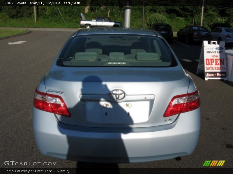 Sky Blue Pearl / Ash 2007 Toyota Camry LE