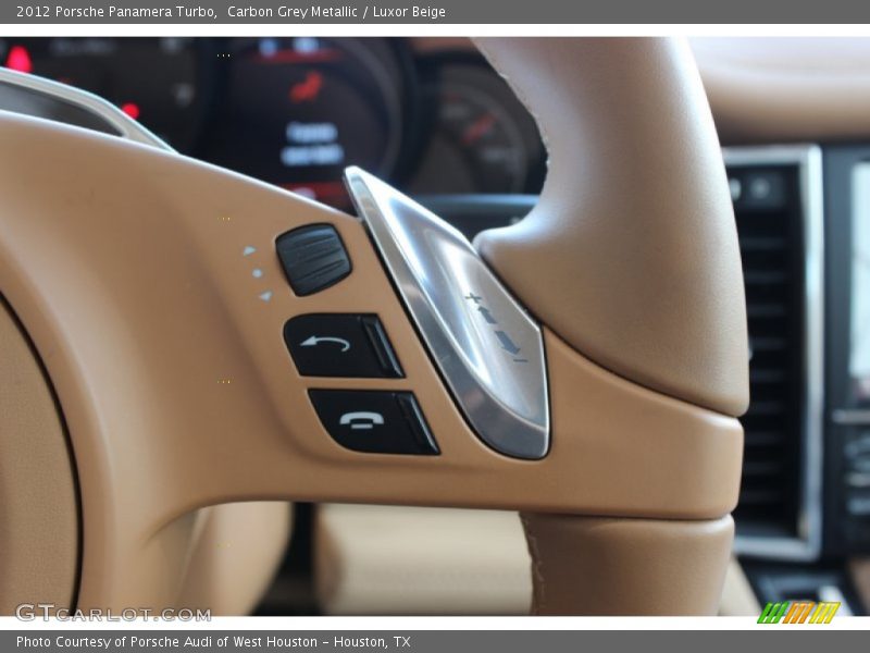 Carbon Grey Metallic / Luxor Beige 2012 Porsche Panamera Turbo