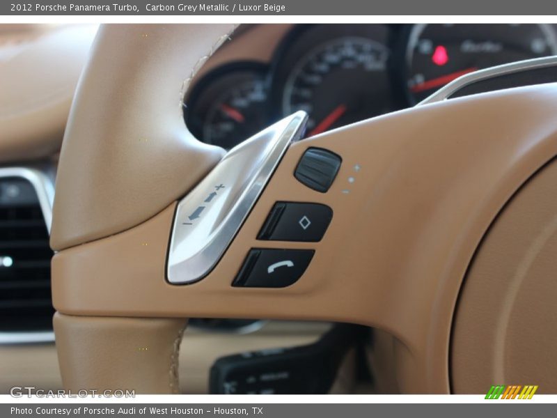 Carbon Grey Metallic / Luxor Beige 2012 Porsche Panamera Turbo