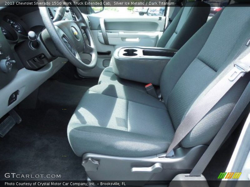 Front Seat of 2013 Silverado 1500 Work Truck Extended Cab