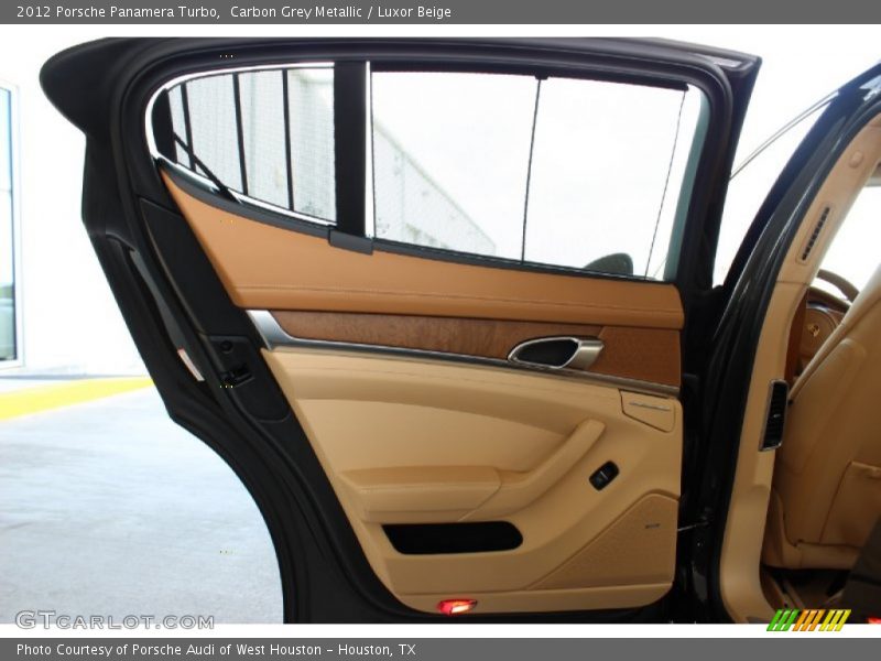 Carbon Grey Metallic / Luxor Beige 2012 Porsche Panamera Turbo