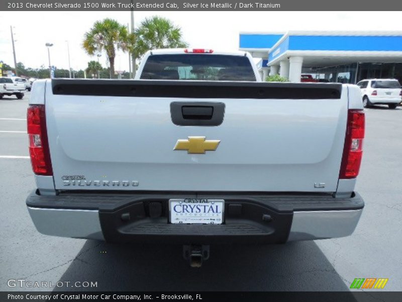 Silver Ice Metallic / Dark Titanium 2013 Chevrolet Silverado 1500 Work Truck Extended Cab