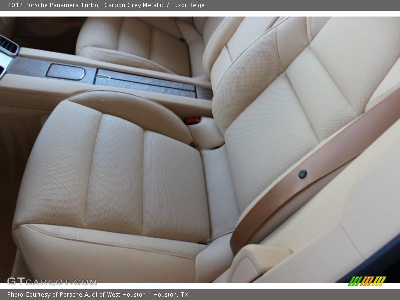 Carbon Grey Metallic / Luxor Beige 2012 Porsche Panamera Turbo