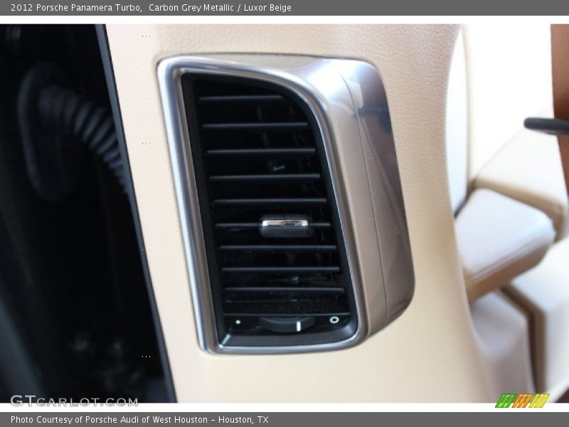 Carbon Grey Metallic / Luxor Beige 2012 Porsche Panamera Turbo