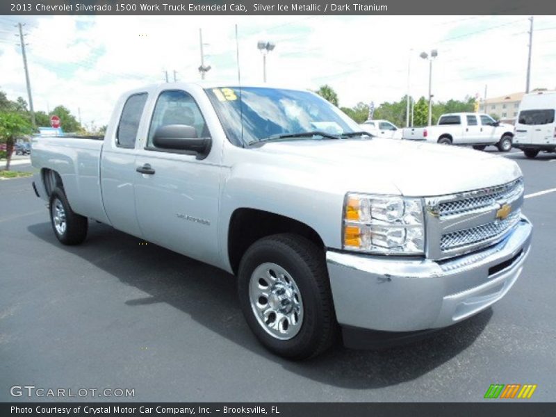 Front 3/4 View of 2013 Silverado 1500 Work Truck Extended Cab
