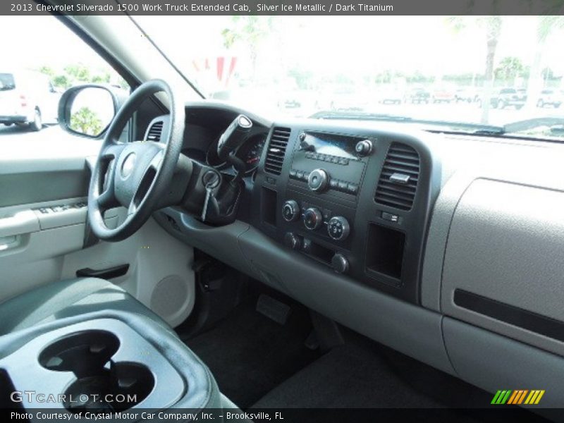 Silver Ice Metallic / Dark Titanium 2013 Chevrolet Silverado 1500 Work Truck Extended Cab