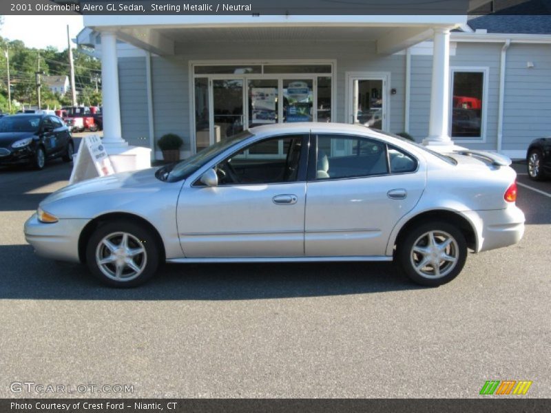 Sterling Metallic / Neutral 2001 Oldsmobile Alero GL Sedan