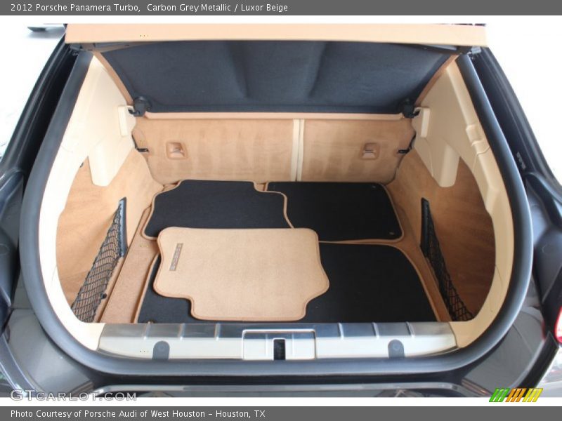 Carbon Grey Metallic / Luxor Beige 2012 Porsche Panamera Turbo