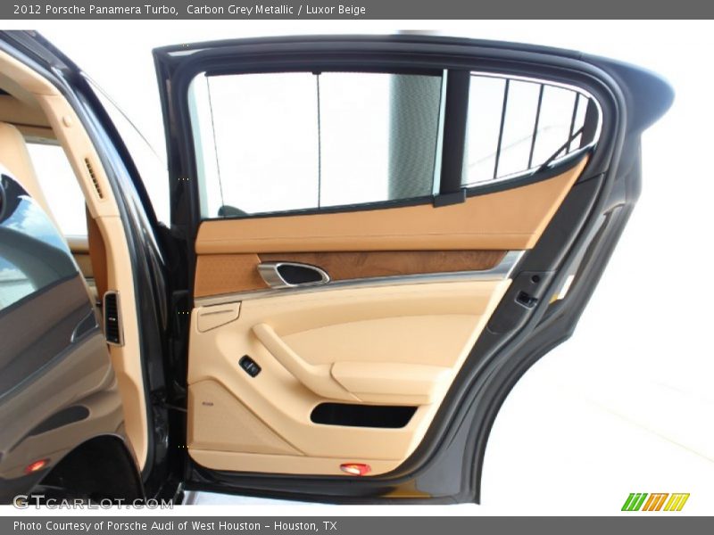 Carbon Grey Metallic / Luxor Beige 2012 Porsche Panamera Turbo