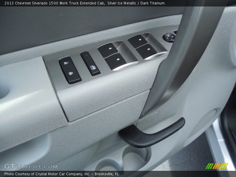 Silver Ice Metallic / Dark Titanium 2013 Chevrolet Silverado 1500 Work Truck Extended Cab