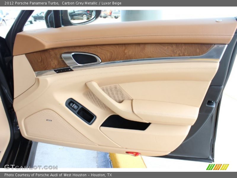 Carbon Grey Metallic / Luxor Beige 2012 Porsche Panamera Turbo