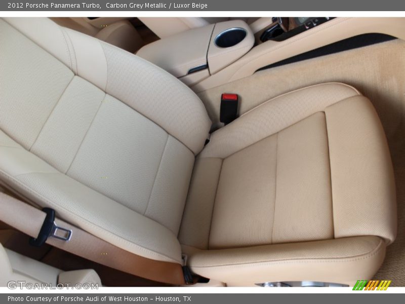 Carbon Grey Metallic / Luxor Beige 2012 Porsche Panamera Turbo