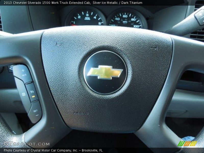 Silver Ice Metallic / Dark Titanium 2013 Chevrolet Silverado 1500 Work Truck Extended Cab