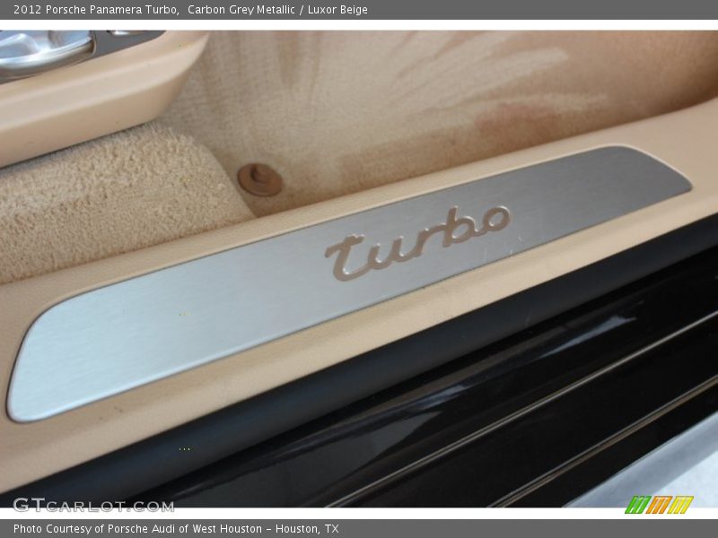 Carbon Grey Metallic / Luxor Beige 2012 Porsche Panamera Turbo