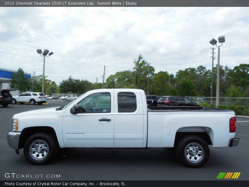 Summit White / Ebony 2013 Chevrolet Silverado 1500 LT Extended Cab