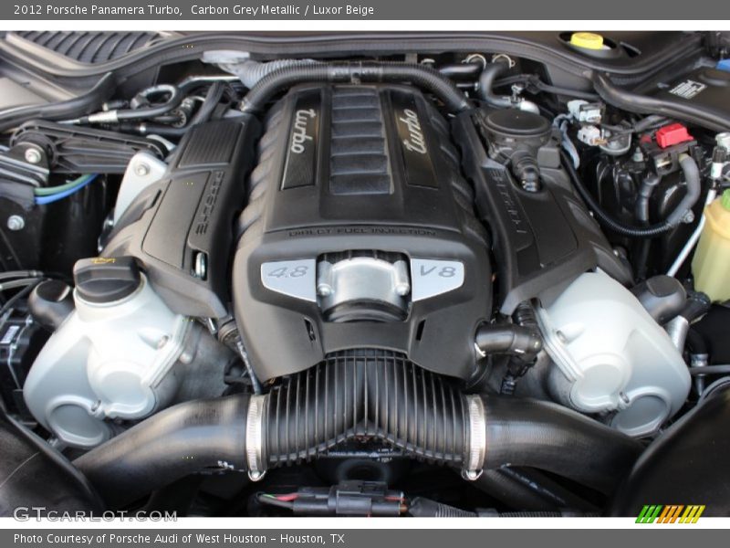 Carbon Grey Metallic / Luxor Beige 2012 Porsche Panamera Turbo