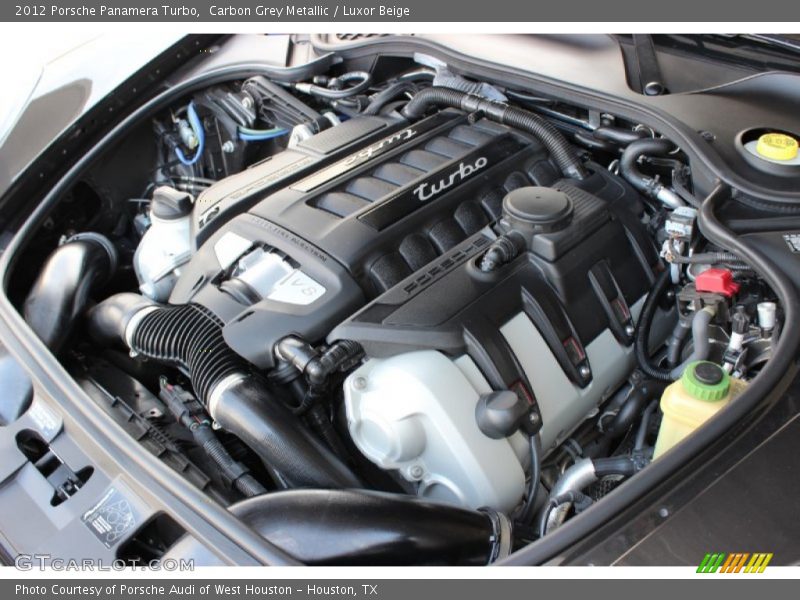 Carbon Grey Metallic / Luxor Beige 2012 Porsche Panamera Turbo