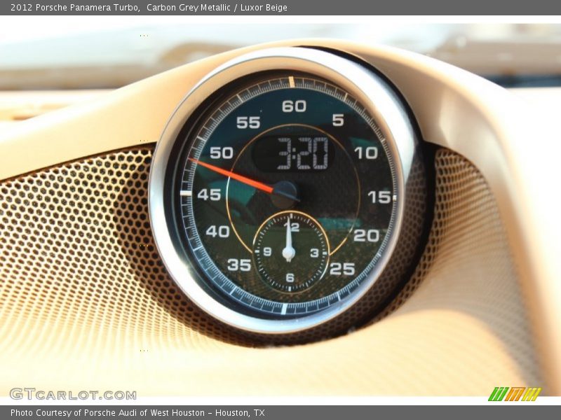 Carbon Grey Metallic / Luxor Beige 2012 Porsche Panamera Turbo