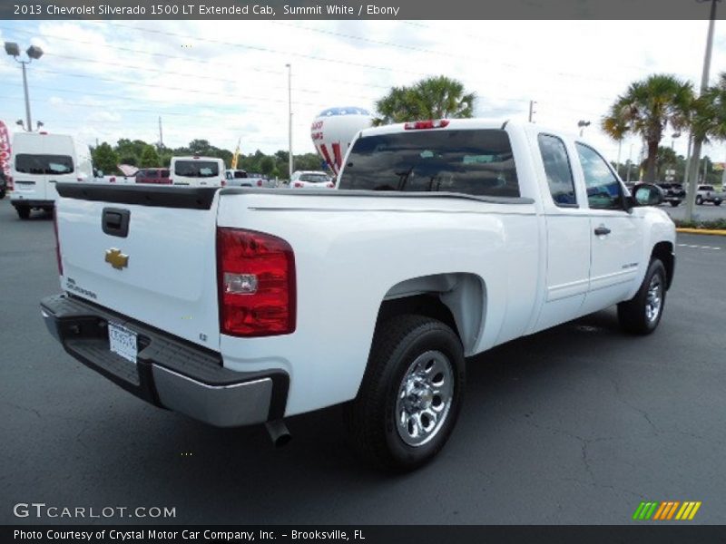 Summit White / Ebony 2013 Chevrolet Silverado 1500 LT Extended Cab