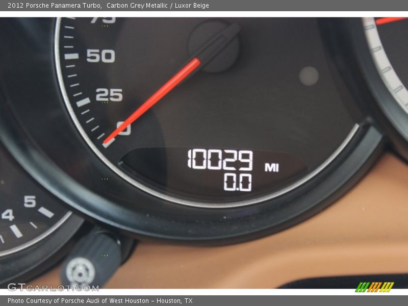 Carbon Grey Metallic / Luxor Beige 2012 Porsche Panamera Turbo