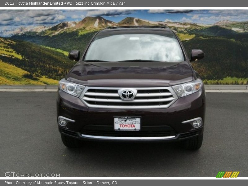 Sizzling Crimson Mica / Ash 2013 Toyota Highlander Limited 4WD