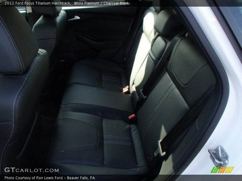 White Platinum / Charcoal Black 2013 Ford Focus Titanium Hatchback
