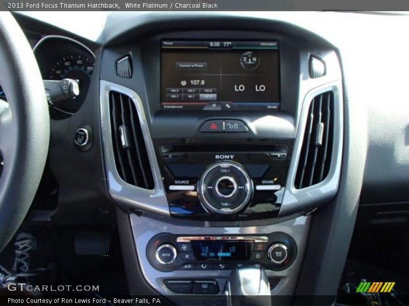 White Platinum / Charcoal Black 2013 Ford Focus Titanium Hatchback