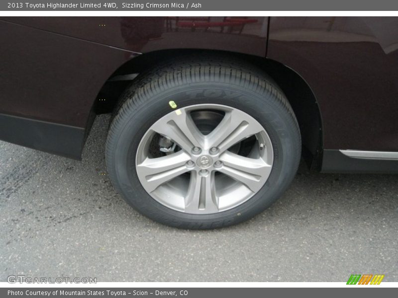 Sizzling Crimson Mica / Ash 2013 Toyota Highlander Limited 4WD