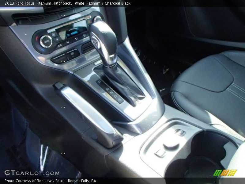 White Platinum / Charcoal Black 2013 Ford Focus Titanium Hatchback