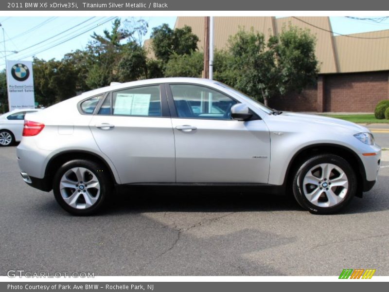 Titanium Silver Metallic / Black 2011 BMW X6 xDrive35i