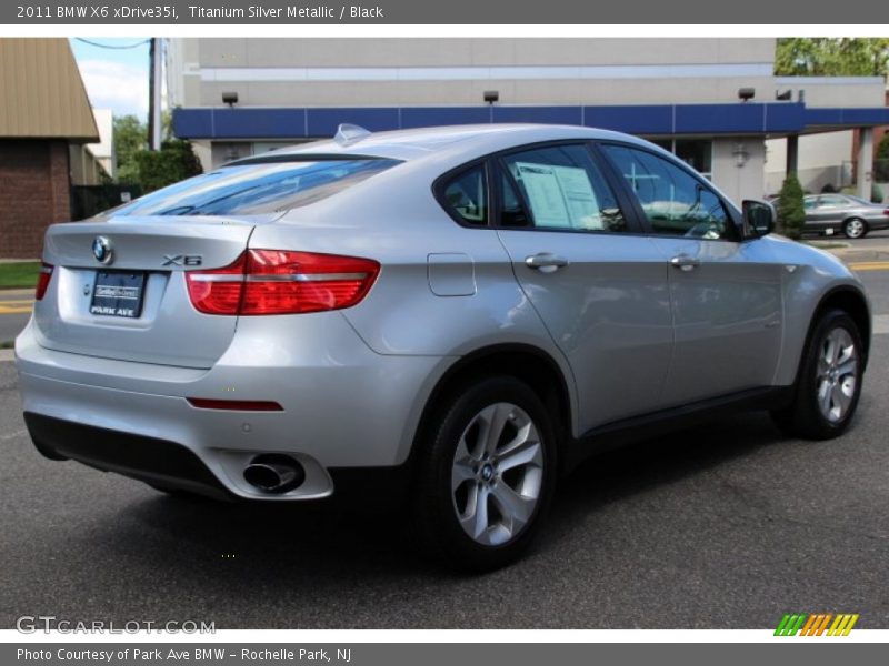 Titanium Silver Metallic / Black 2011 BMW X6 xDrive35i