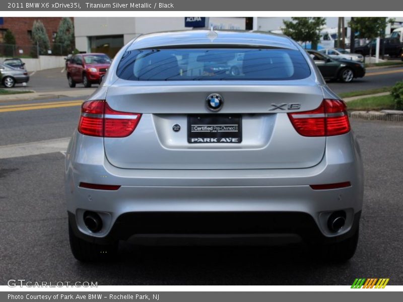 Titanium Silver Metallic / Black 2011 BMW X6 xDrive35i