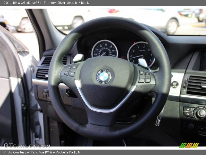Titanium Silver Metallic / Black 2011 BMW X6 xDrive35i