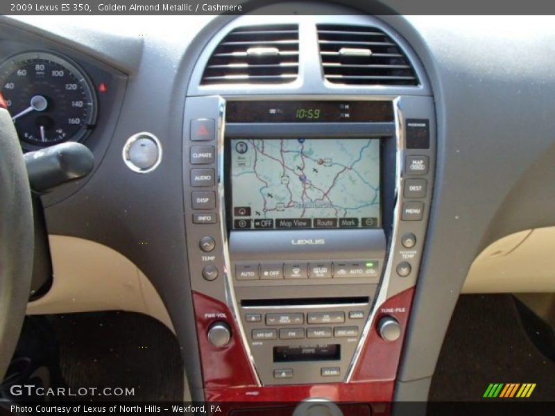 Golden Almond Metallic / Cashmere 2009 Lexus ES 350