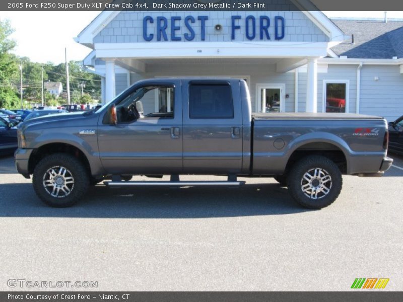Dark Shadow Grey Metallic / Dark Flint 2005 Ford F250 Super Duty XLT Crew Cab 4x4
