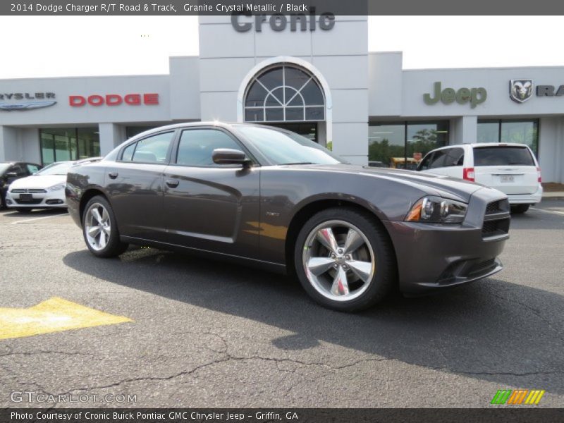 Granite Crystal Metallic / Black 2014 Dodge Charger R/T Road & Track