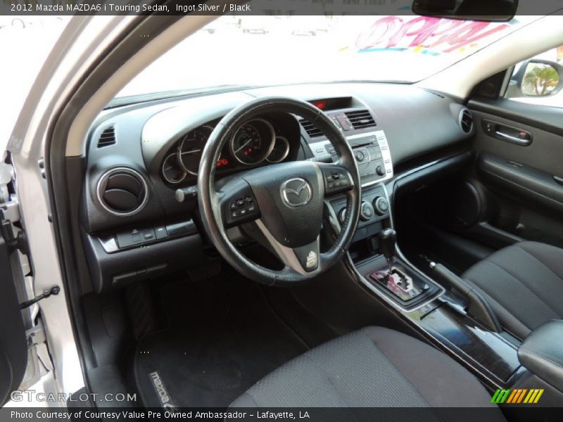 Ingot Silver / Black 2012 Mazda MAZDA6 i Touring Sedan