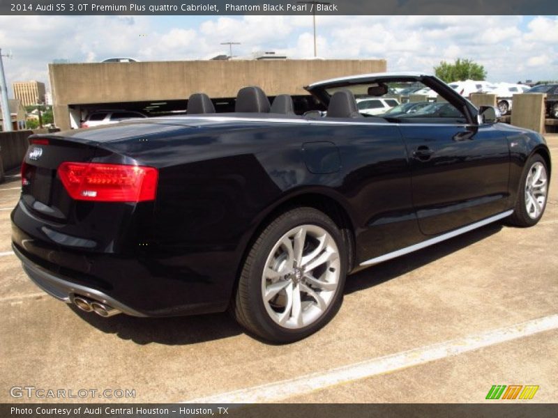 Phantom Black Pearl / Black 2014 Audi S5 3.0T Premium Plus quattro Cabriolet