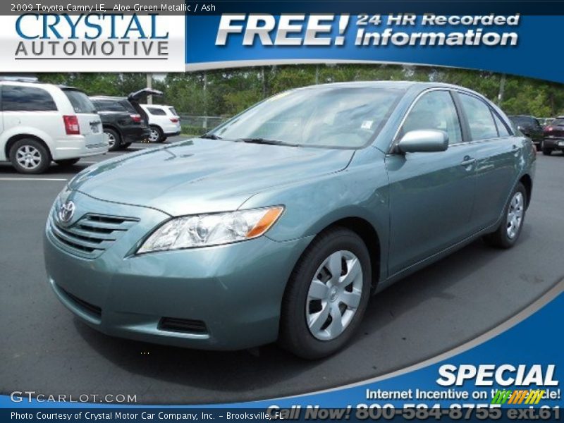 Aloe Green Metallic / Ash 2009 Toyota Camry LE