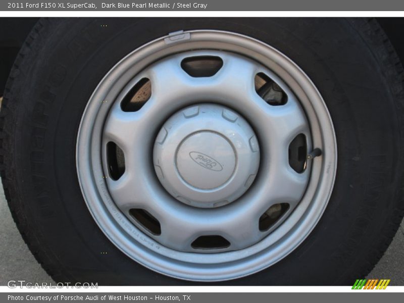 Dark Blue Pearl Metallic / Steel Gray 2011 Ford F150 XL SuperCab