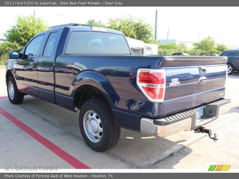 Dark Blue Pearl Metallic / Steel Gray 2011 Ford F150 XL SuperCab
