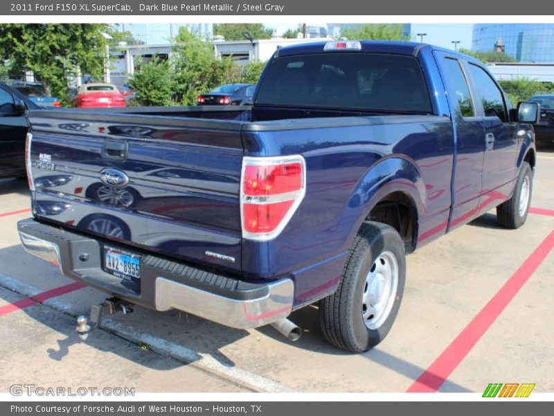 Dark Blue Pearl Metallic / Steel Gray 2011 Ford F150 XL SuperCab