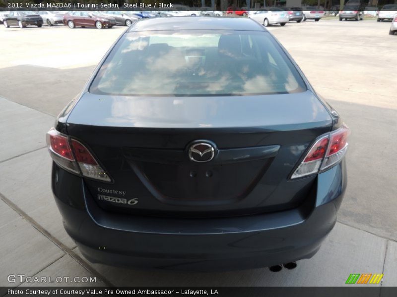 Steel Blue / Black 2012 Mazda MAZDA6 i Touring Sedan