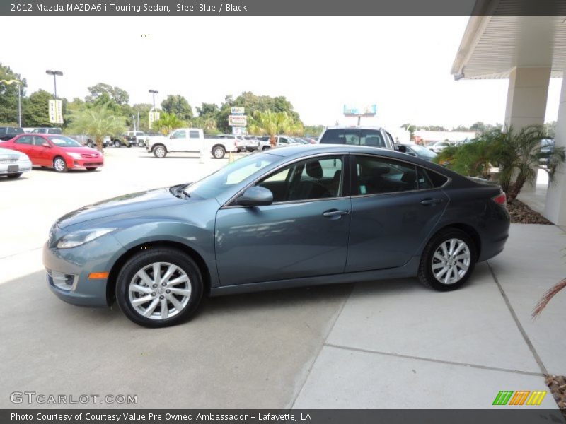 Steel Blue / Black 2012 Mazda MAZDA6 i Touring Sedan