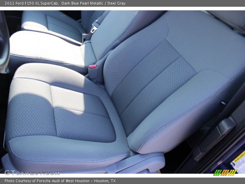 Dark Blue Pearl Metallic / Steel Gray 2011 Ford F150 XL SuperCab