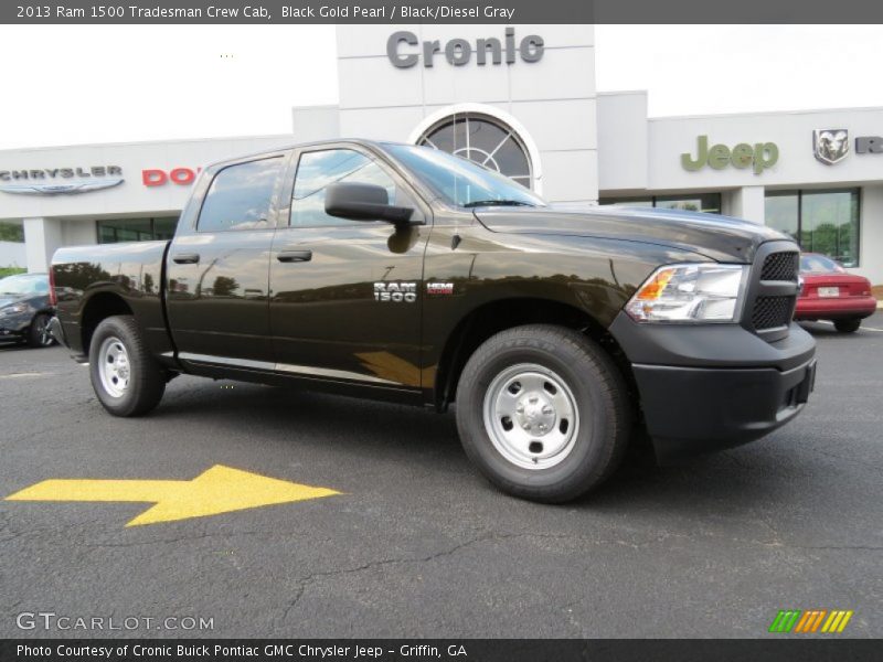Black Gold Pearl / Black/Diesel Gray 2013 Ram 1500 Tradesman Crew Cab