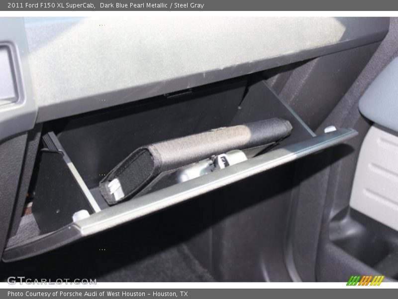 Dark Blue Pearl Metallic / Steel Gray 2011 Ford F150 XL SuperCab