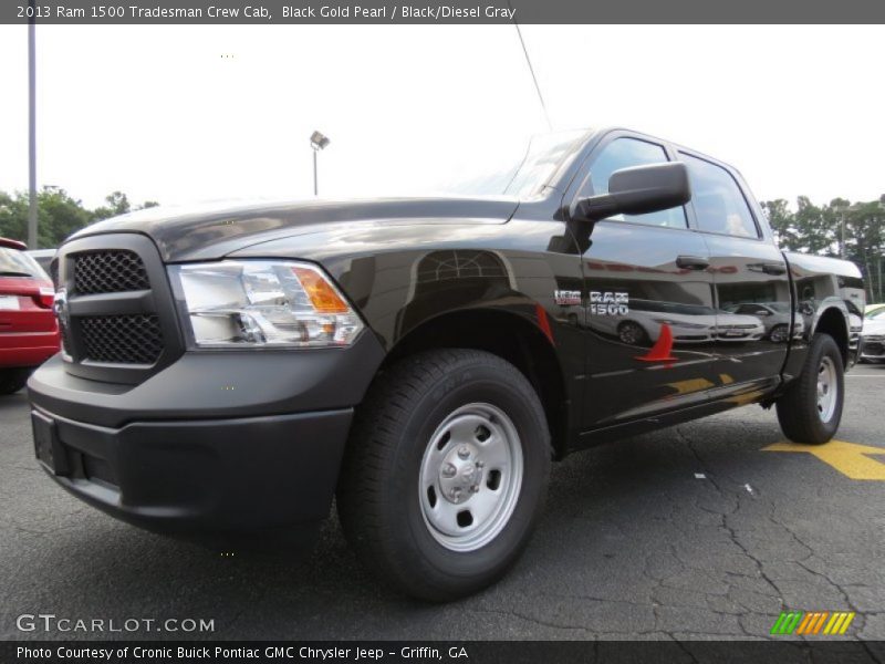Black Gold Pearl / Black/Diesel Gray 2013 Ram 1500 Tradesman Crew Cab