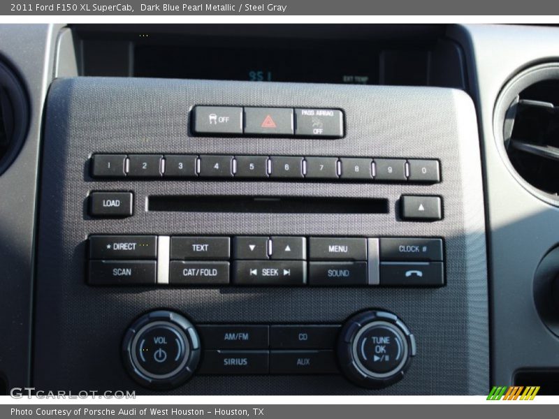 Dark Blue Pearl Metallic / Steel Gray 2011 Ford F150 XL SuperCab