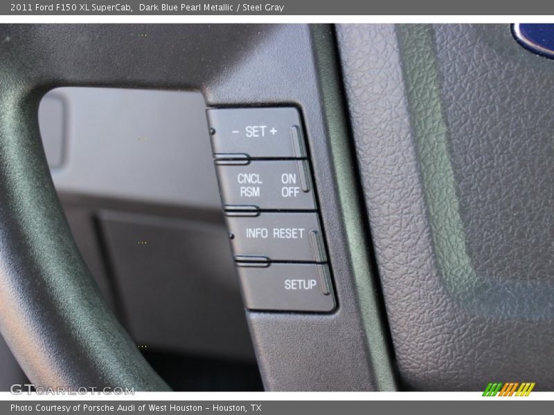 Dark Blue Pearl Metallic / Steel Gray 2011 Ford F150 XL SuperCab